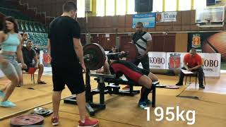 Bench press 195/203/206 kg