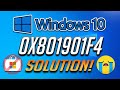 How to Fix Microsoft Store Error 0X801901f4 in Windows 10 - [4 Solutions] 2026