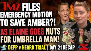 TMZ Files EMERGENCY Motion To Save Amber Heard as Elaine Goes Nuts 4 @ThatUmbrellaGuy Trial Day 21
