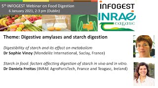 5th Infogest Webinar: Digestive amylases and starch digestion