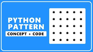 Square Star Pattern - Python | Python Pattern Series | @learning_section