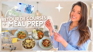 Retour de courses petit budget + Meal prep ( & SURPRISE )