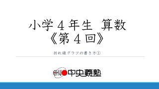 第4回　小4算数　折れ線グラフの書き方①