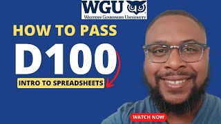 How to Pass D100 - Intro to Spreadsheets | BSITM - IT Business Management | WGU