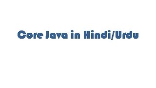 Constructor in Java(Hindi/Urdu)