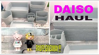 Japanese Dollar Store Daiso Haul | DIY Miniature House Unboxing \u0026 Giveaway