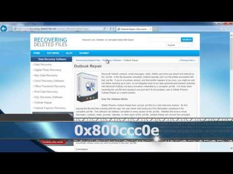 Исправить ошибку Outlook 0x800ccc0e