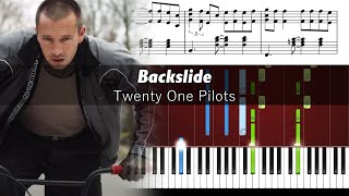 Twenty One Pilots - Backslide - Piano Tutorial with Sheet Music