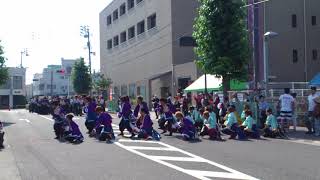 岡山うらじゃ連　四季「紅撃」　銭形よさこい2018中央町会場