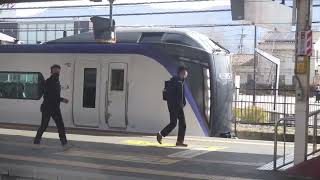 特急あずさ新宿行塩尻駅発車