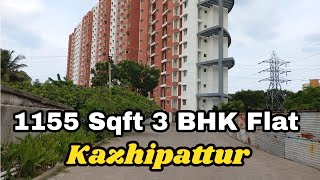 1155 Sqft 3 BHK Flat Sale in Kazhipattur | Chennai Bank Auction