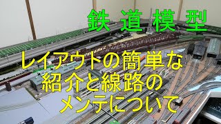 レイアウトの簡単なご紹介と線路のメンテナンス方法について