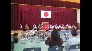 ２０１２年　熊谷基地さくら祭り　入間修武太鼓演舞