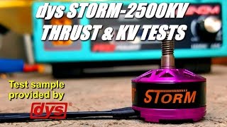 DYS STORM 2207-2500KV New Motor Static Thrust Tests and Overview