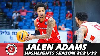 Jalen ADAMS • Highlights Season 2021/2022 • Hapoel Jerusalem