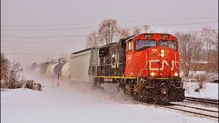 RAILREEL Snow Day CN VIA OSR 11 21 2014