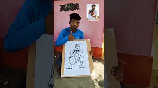 [ RRR ] Jr NTR and RAMCHARAN Dosti painting | 🎨 drawing dosti art #ntr #viral #shorts