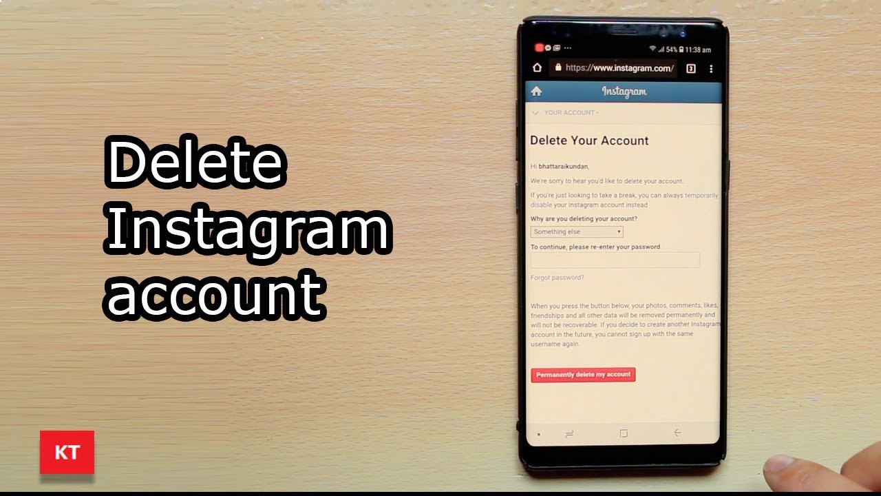 How To Delete Instagram Account Permanently - YouTube