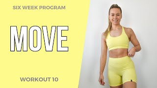 20 MIN FULL BODY CARDIO HIIT - Low impact, no equipment // MOVE WORKOUT 10