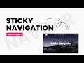 How To Make Sticky Navigation Bar Using CSS & jQuery | jQuery Projects