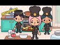 Snickerhoops COMPETES in WACKY KITCHEN | Toca Life World *WITH VOICE*