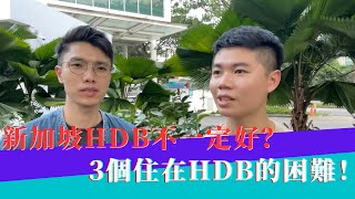 【新加坡HDB不一定好？】3個住在HDB的困難！