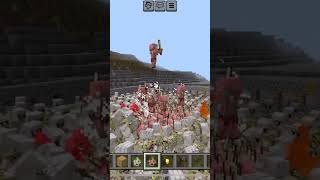 Zombie pigling vs iron golem final 😱 #minecraft