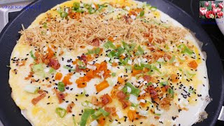 When you have Flour and Eggs, make this cake - without machine, NO Oven - Breakfast by Vanh Khuyen