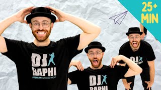 Head Shoulders, Bus, Freeze + more! 🧊 🚌 🙆 | Dance Along Compilation | DJ Raphi! Songs for Kids