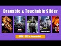 Create Draggable Image Slider With HTML CSS &  Javascript | Responsive Slider | Devscore
