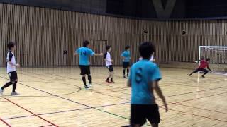 2013/6/29(土)大田区総合体育館　AOKING FC vs 木　1本目　角山ミドルでゴール