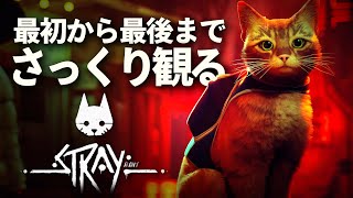 最初から最後までさっくり観る『Stray』｜サイバーパンク野良猫廃墟謎解きアクションアドベンチャー的なゲーム