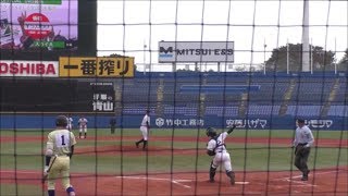 札幌大谷高校   飯田 柊哉 選手　セカンドへのスローイング：明治神宮野球大会2018[高校の部]決勝