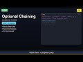 🎓 Optional Chaining - Complete JavaScript Tutorial