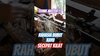 RAHASIA BUBUT KAYU SECEPAT KILAT #diy #kayu #bubut