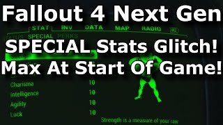 Fallout 4 Next Gen - Max SPECIAL Stats Glitch! Early Game Special Book Duplication Glitch! (2024)