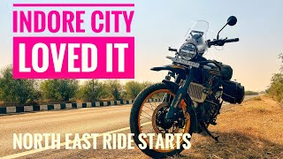 Night in Indore City Loved it | Pune to North East #northeast  #himalayan450