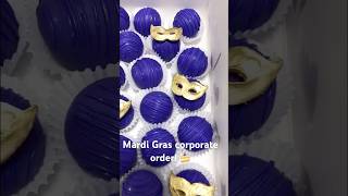 Mardi Gras treats corporate order! #MardiGrasDesserts #dessert  #CottageBakery #CorporateEvents