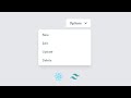 Dropdown menu made with React and Tailwind CSS