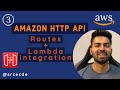 Route | Method creation & lambda integration - Amazon HTTP API p3