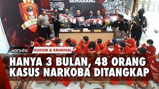 Dari April Sampai Juni, Polres Semarang Sudah Tangkap 48 Orang Kasus Narkoba