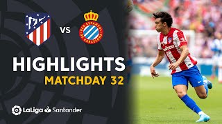Resumen de Atlético de Madrid vs RCD Espanyol de Barcelona (2-1)