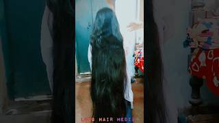 Long hair bun opening and play