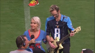 National Anthem Singer Kneels During Titans Game in Support of NFL Protests
