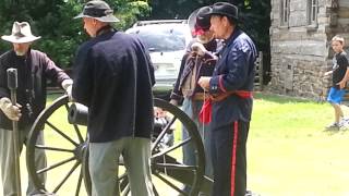 Firing of a Civil War cannon