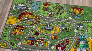 Showcasing Click N' Play City Life Road and Town Mat