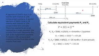 Equivalent Values - Compound Interest