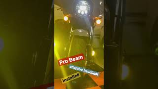 ProBeam JW speaker adaptive led headlight installed #harleydavidson #streetglide #customdynamics