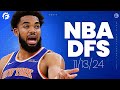 NBA DFS Picks & Strategy for #DraftKings & #FanDuel (11/13/24)