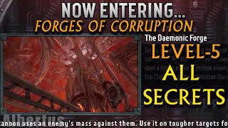 w40k Boltgun - forges of corruption level 5 all secrets